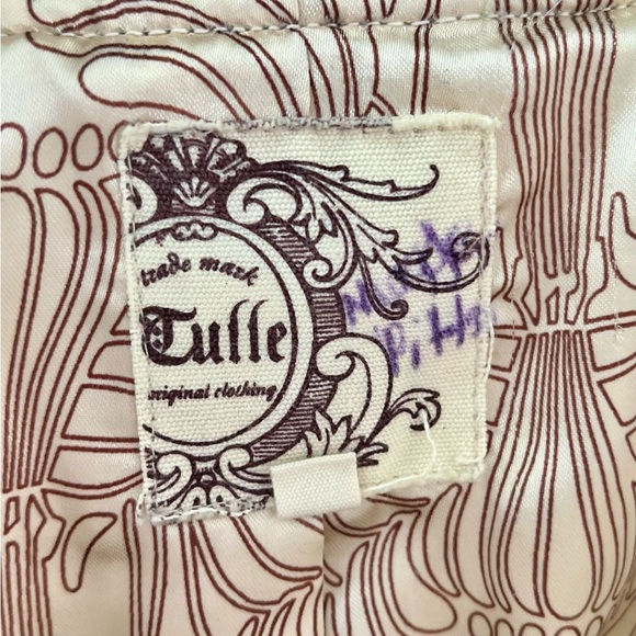 Anthropologie Tulle Wool Blend Cream Peacoat, Size XS - Picture 3 of 13